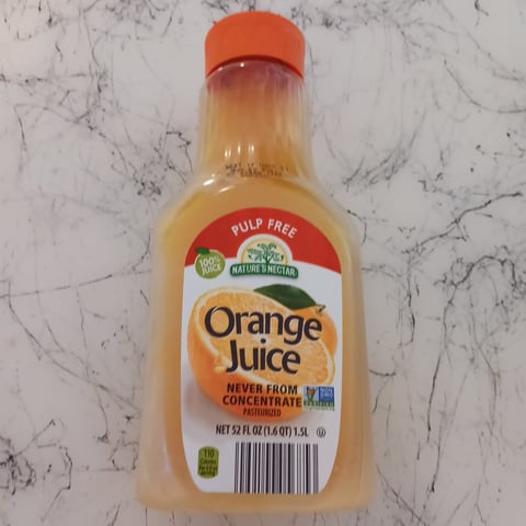 Nature's nectar shop orange juice