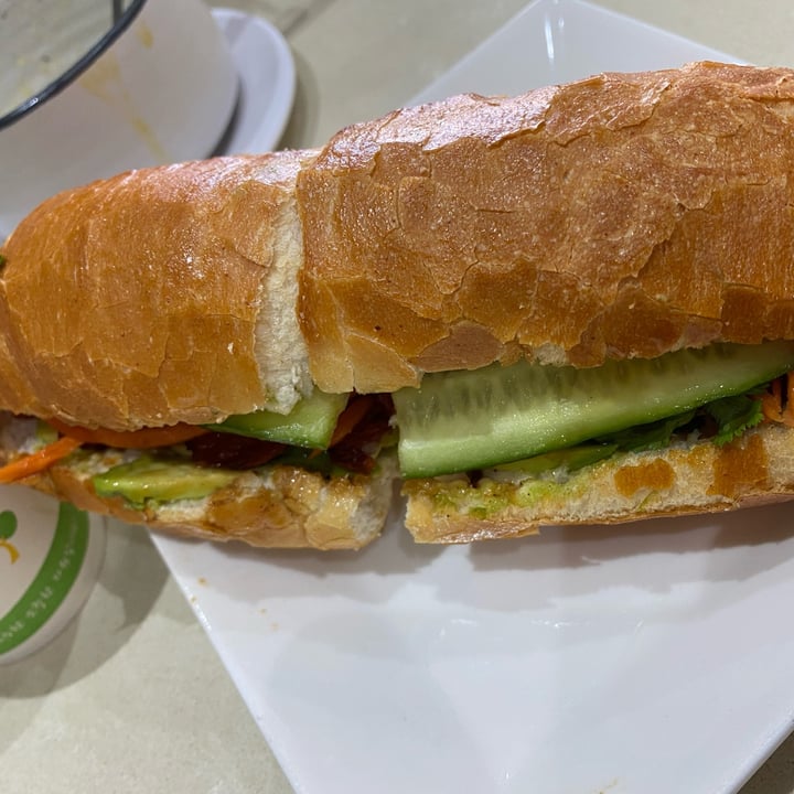 Loving Hut Cabramatta, Australia Gourmet Banh Mi Shredded Tofu Review