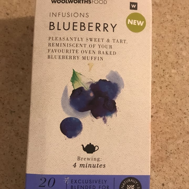 photo of Woolworths Food infusion blueberry shared by @noahtheveg on  22 Jun 2023 - review
