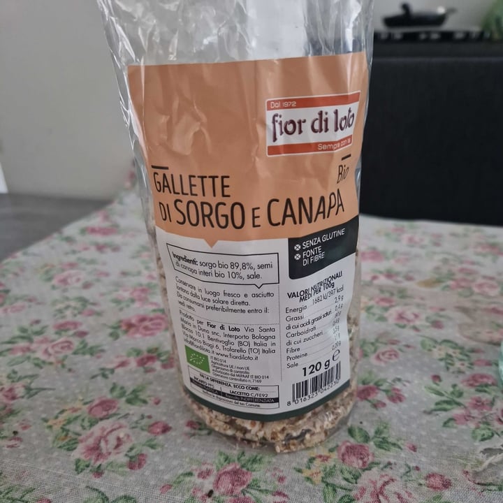 photo of Fior di Loto Gallette di sorgo e canapa shared by @veronicaclaudia on  18 Apr 2023 - review