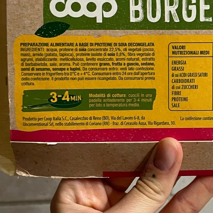 photo of Coop Burger 100% Vegetale shared by @giuliettaveg on  02 May 2023 - review