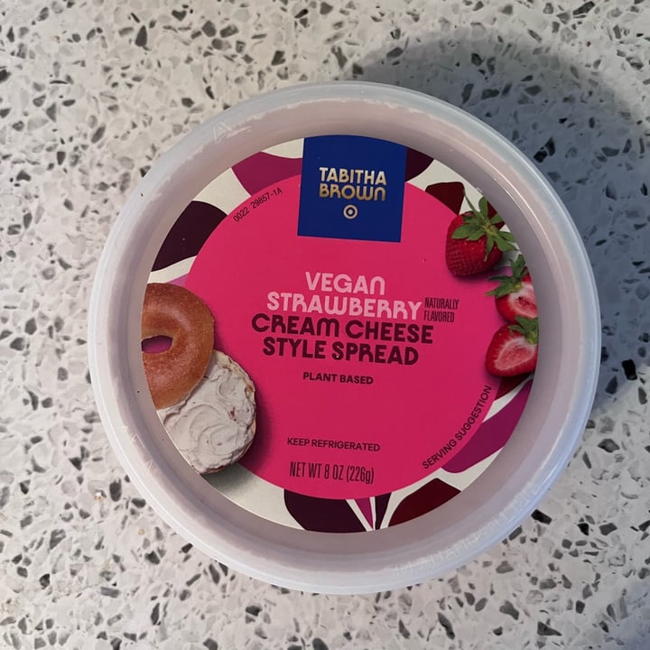 Tabitha Brown Vegan Strawberry Cream Cheese Style Spread Review abillion