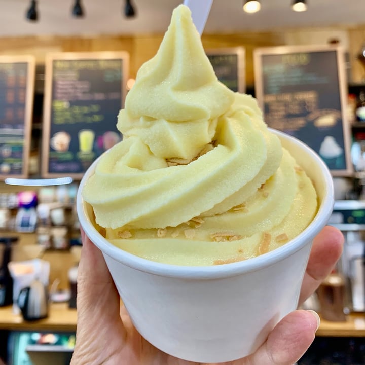 photo of Community Grounds: Coffee & Meeting House Passion Fruit Soft Serve shared by @veganinthe614 on  07 Jun 2023 - review