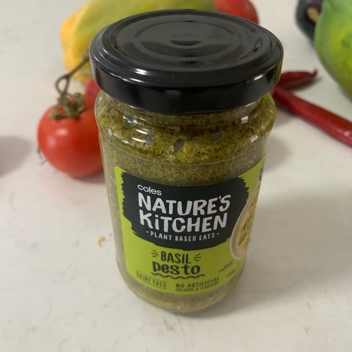 photo of Coles Nature's Kitchen Basil Pesto shared by @hevavegan on  15 Jul 2023 - review