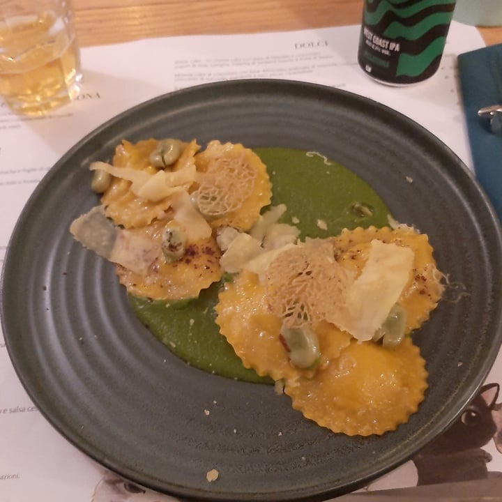 photo of Romeow Cat Bistrot Ravioli fatti in casa “fave e pecorino” shared by @mariarcaveg on  15 May 2023 - review