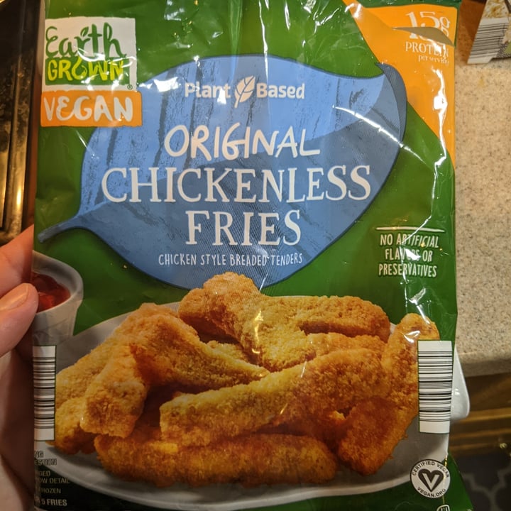 photo of Earth Grown Original Chickenless Fries shared by @caseyveganforlife on  10 May 2023 - review