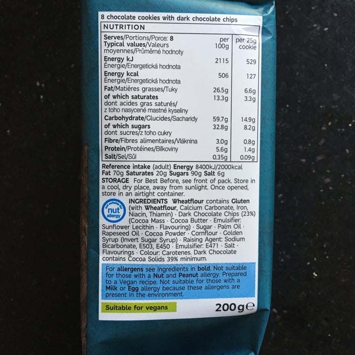 photo of Plant Kitchen (M&S) 8 Double Chocolate Cookies shared by @sianski on  04 Jan 2023 - review