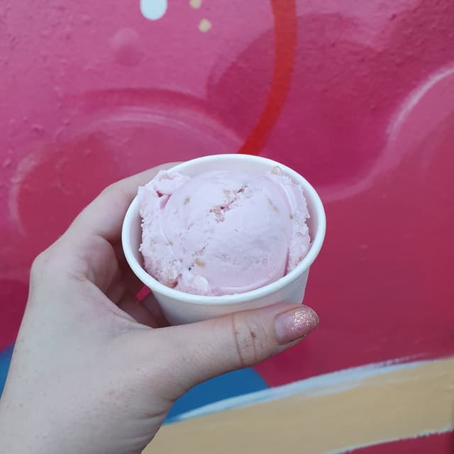 Photo of the dish “Rose Water Cardamom Almond Ice Cream”