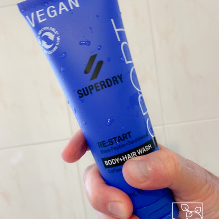 photo of Superdry RE:START Vegan Body + Hair Wash shared by @feelin-vegan on  10 Jan 2023 - review