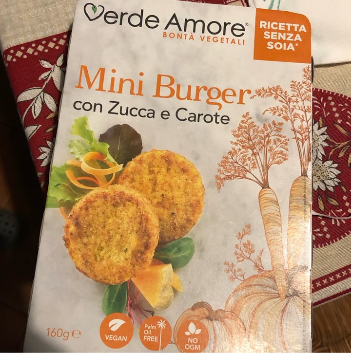 photo of Verde Amore Mini Burger con Zucca e Carote shared by @janed03 on  08 Jan 2023 - review