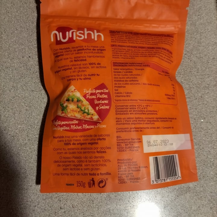 photo of Nurishh Rallado sabor cheddar y mozzarella shared by @javisanx on  03 Jul 2023 - review