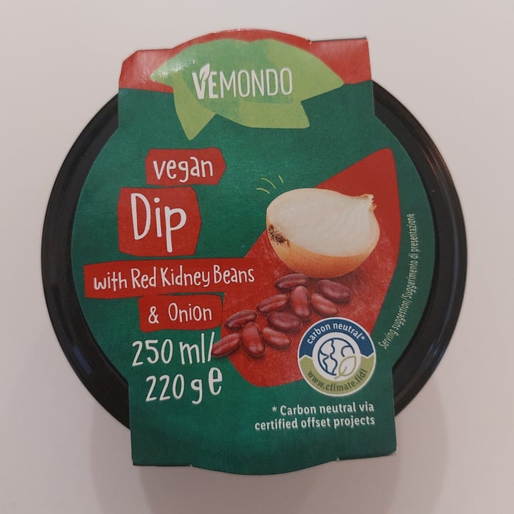 photo of Vemondo vegan dip with red kidney beans & onion shared by @mandybell on  12 Jan 2023 - review