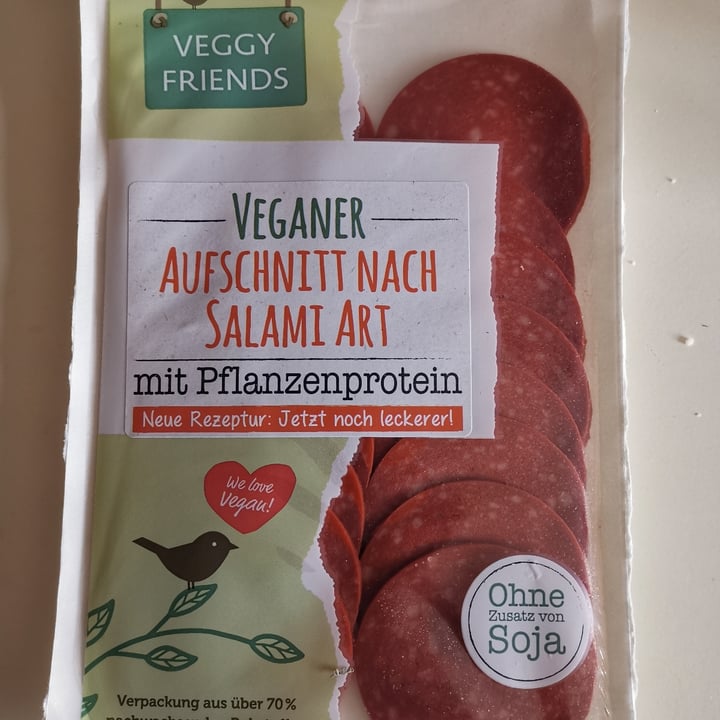 photo of Veggy friends Veganer Aufschnitt nach Salami-Art shared by @bluebox289 on  22 Apr 2023 - review
