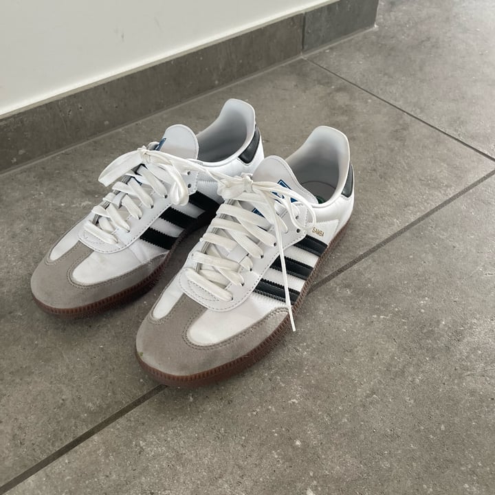 photo of Adidas Samba Vegan Shoes White shared by @silviacappai on  09 Jun 2023 - review