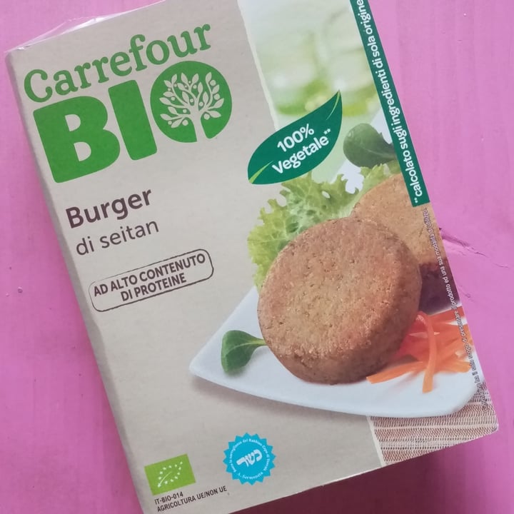 photo of Carrefour Bio Burger Di Seitan shared by @valeveg75 on  27 Jul 2023 - review