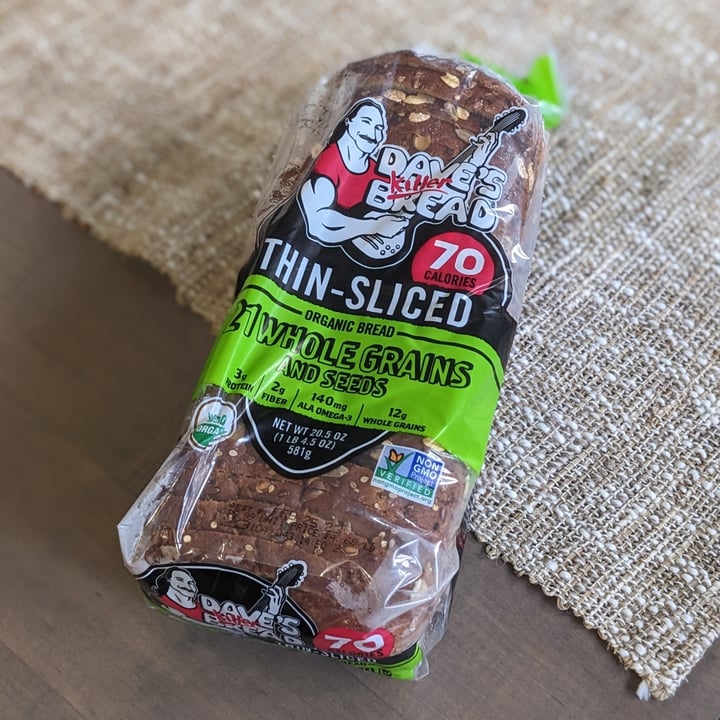 photo of Dave's Killer Bread Thin-Sliced 21 Whole Grains And Seeds shared by @iszy on  24 Feb 2023 - review