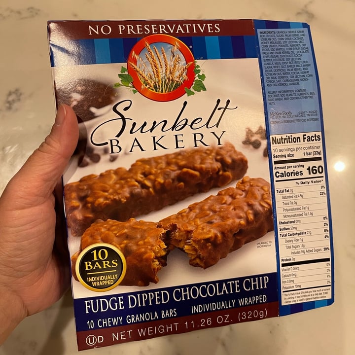 photo of sunbelt bakery fudge Dipped Chocolate Chip shared by @ezuffo22 on  27 Jun 2023 - review