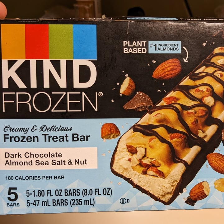 photo of KIND Frozen - Dark Chocolate Almond Sea Salt shared by @kristikrum on  23 Jun 2023 - review