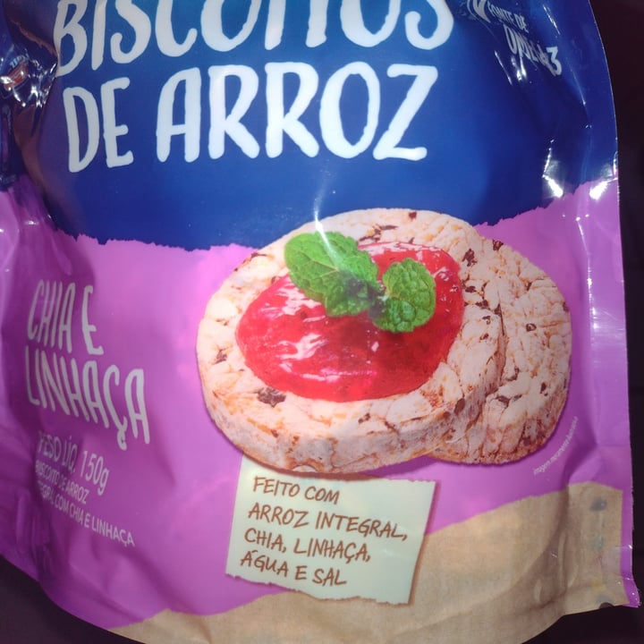 photo of Camil Biscoito De Arroz Sem Glúten Chia E Linhaça shared by @arianev3g on  10 Feb 2023 - review