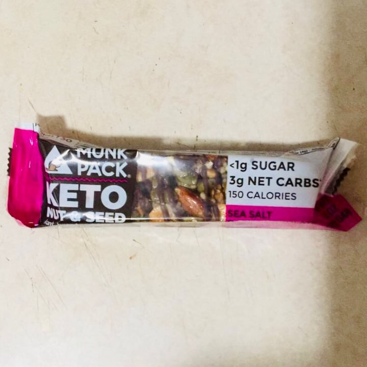 photo of Munk Pack Keto Nut and Seed Bar - Caramel Sea Salt shared by @emmc1 on  18 Mar 2023 - review