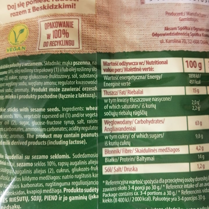 photo of Stokrotka Salty Sticks shared by @sepecha on  16 Aug 2023 - review