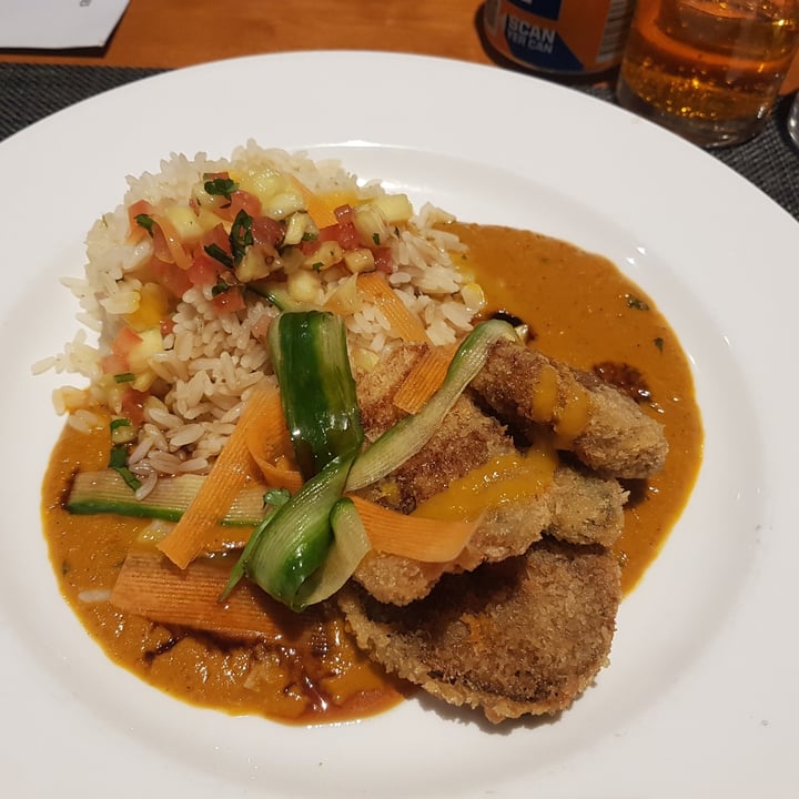 photo of The City Bar and Diner Panko Crumbled Courgette and Aubergine shared by @veganpaw on  23 Mar 2023 - review