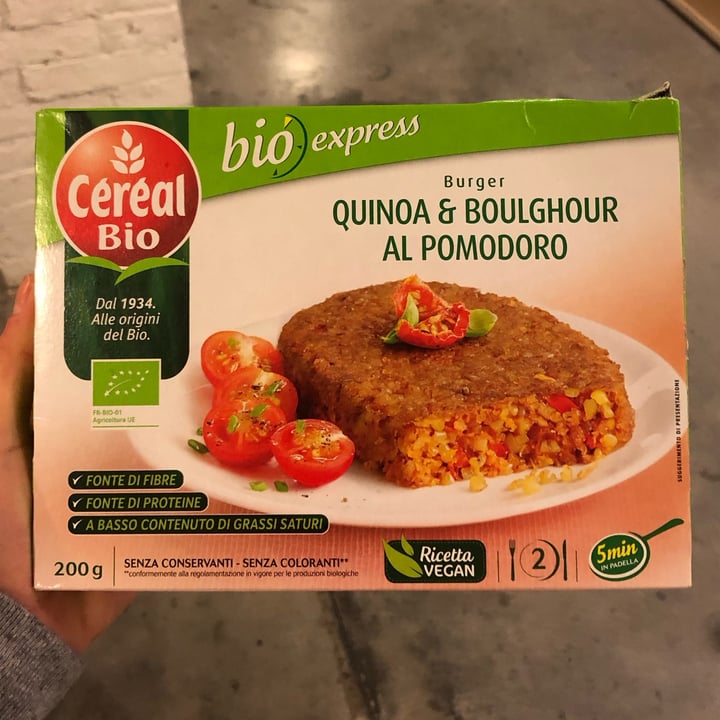 photo of Céréal Bio Burger quinoa e boulghour al pomodoro shared by @alicebveg on  01 Jan 2023 - review