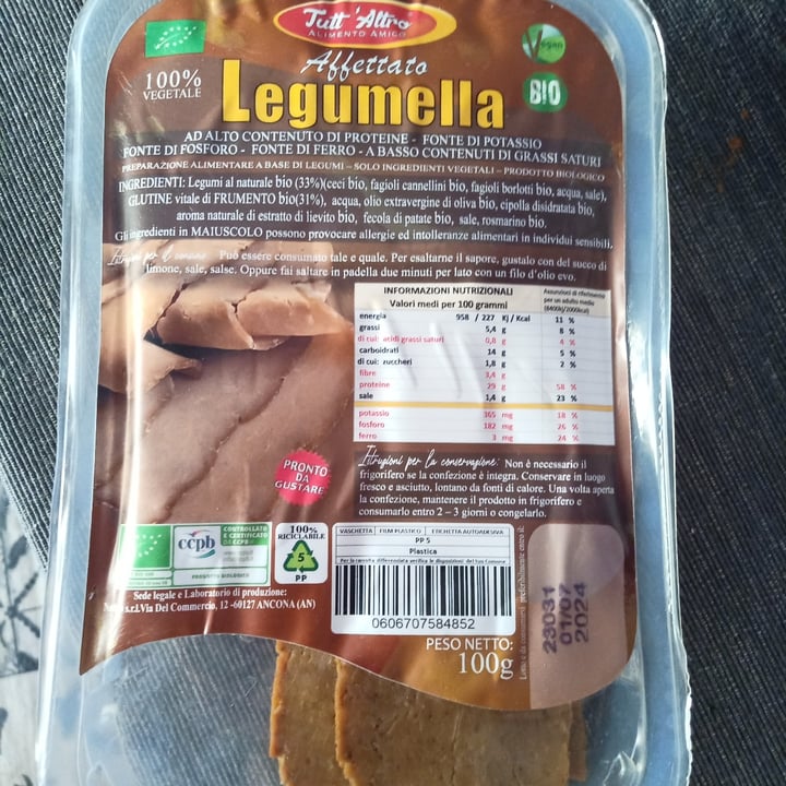 photo of TUTT' ALTRO Alimento Amico Legumella shared by @bentham19 on  03 Apr 2023 - review