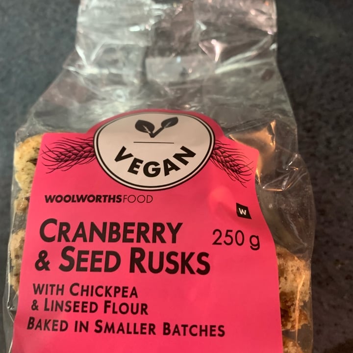photo of Woolworths Food Cranberry & Seed Rusks shared by @greendawning on  27 Mar 2023 - review