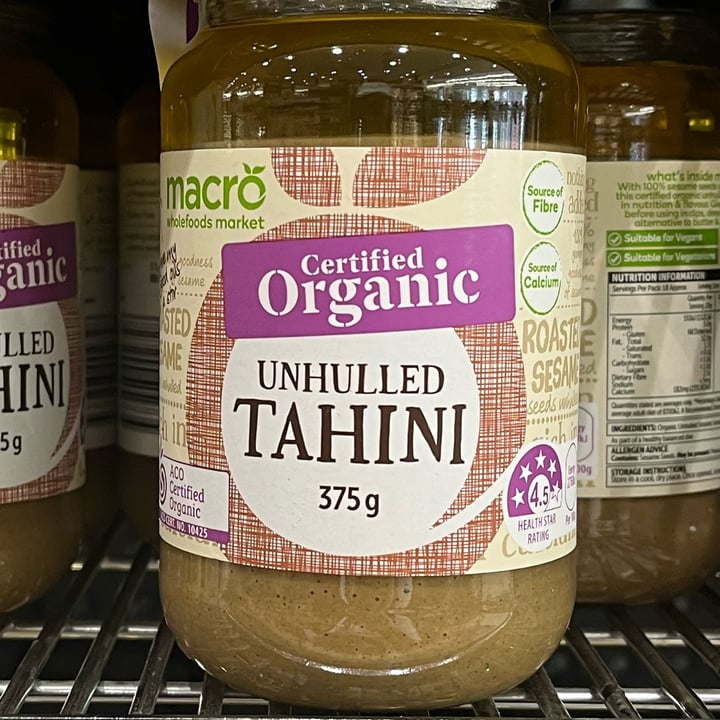 photo of Macro Wholefoods Market Organic Unhulled Tahini shared by @patriciapaynter on  24 Feb 2023 - review