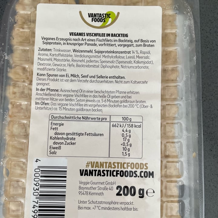 photo of Vantastic Foods veganes vischfilee im backteig shared by @julyn on  22 Mar 2023 - review