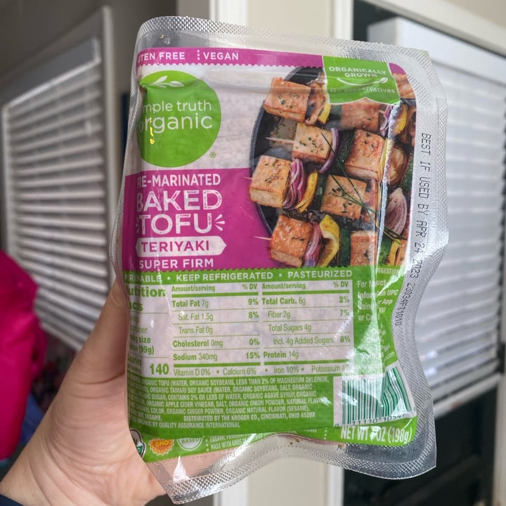 photo of Simple Truth Pre Marinated Baked Tofu Teriyaki shared by @thedarktower on  18 Mar 2023 - review