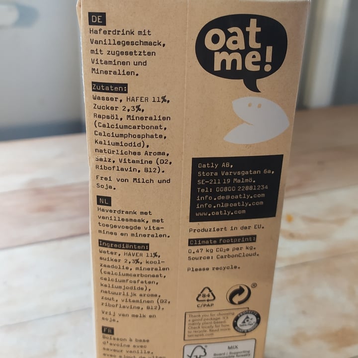 photo of Oatly Haver vanille shared by @bratkart0ffel on  18 Apr 2023 - review