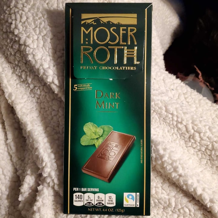 photo of Moser Roth Mint Flavour Dark Chocolate shared by @maisiehouse on  18 Feb 2023 - review