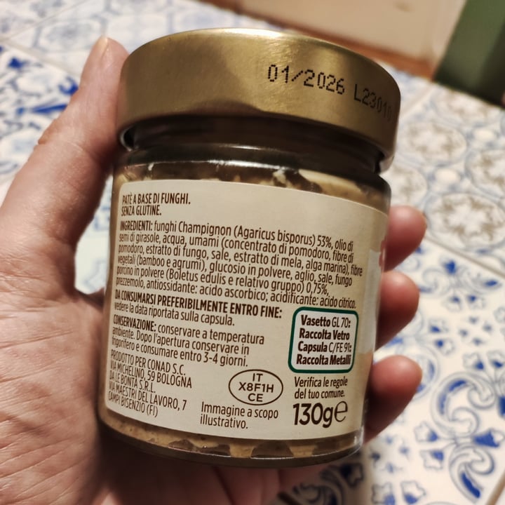 photo of Conad paté di funghi shared by @gattacicova on  14 Jun 2023 - review