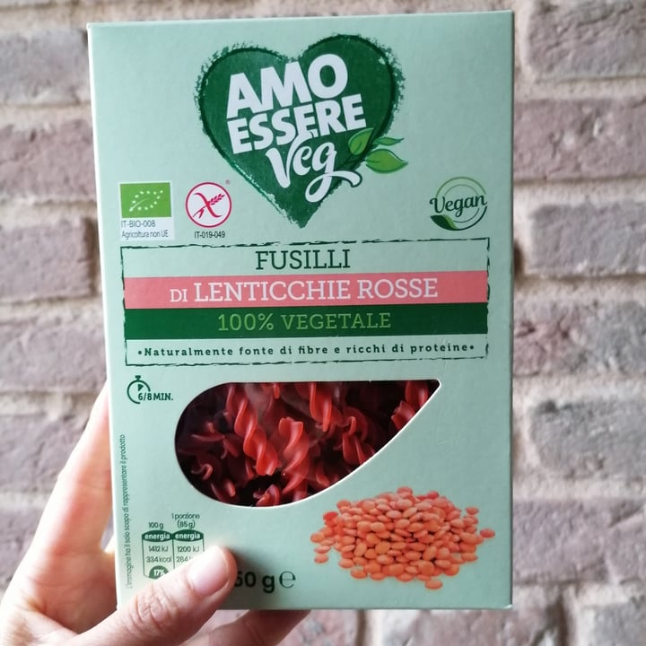 photo of Amo Essere Veg fusilli di lenticchie rosse shared by @micheladallavalle on  22 Apr 2023 - review