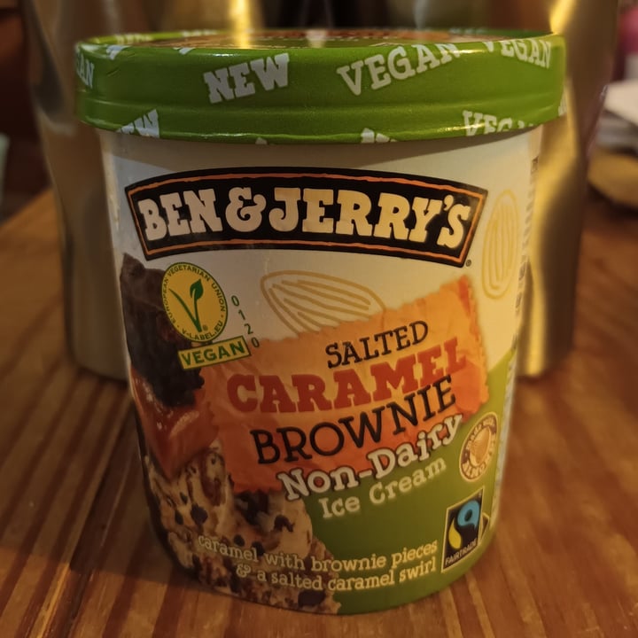 photo of Ben & Jerry's Salted caramel brownie non dairy shared by @emsieee on  18 Feb 2023 - review
