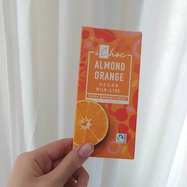 photo of iChoc Almond Orange Vegan Chocolate shared by @bratkart0ffel on  12 Mar 2023 - review