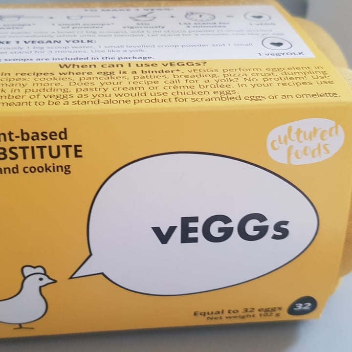 photo of Cultured Foods Egg Substitute shared by @lauratempore on  09 Jun 2023 - review
