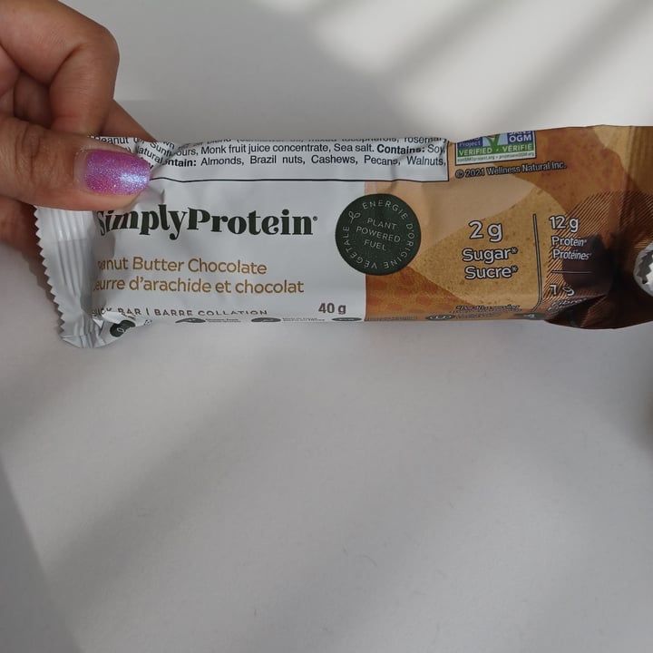 photo of Simply Protein Peanut Butter Chocolate Protein Bar shared by @fpalazzo on  02 Jul 2023 - review