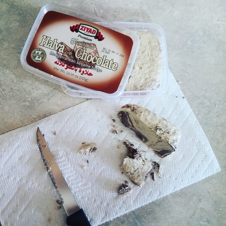 photo of Ziyad Brand Halva with Chocolate shared by @chihuahua-mama on  21 Apr 2023 - review