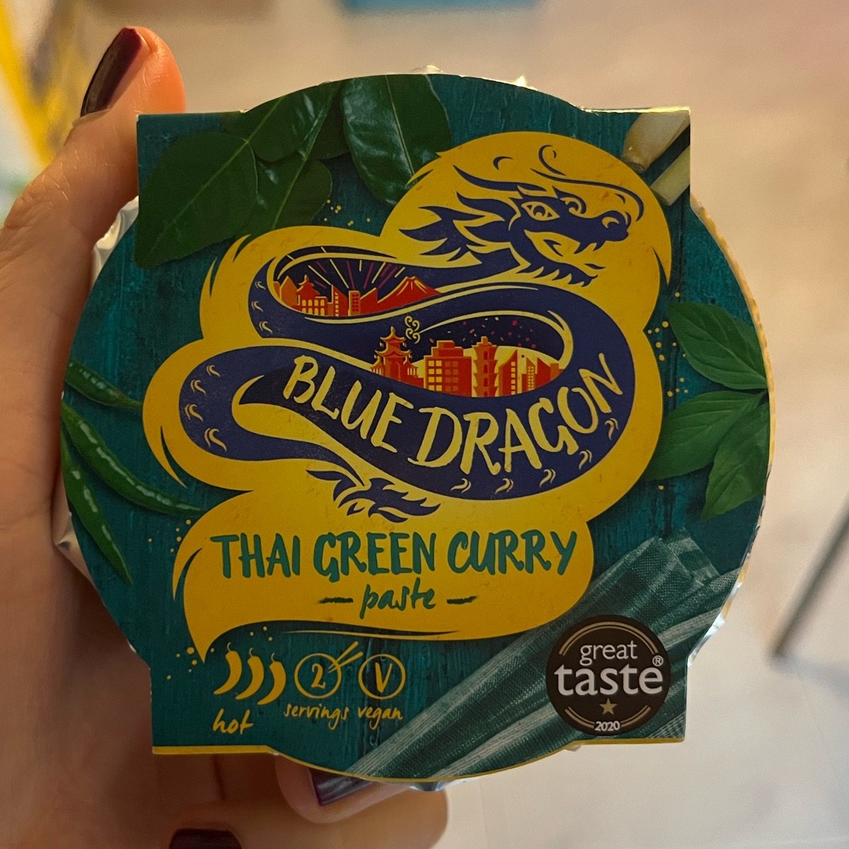 Blue dragon thai green curry online paste pot