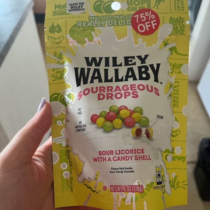 photo of Wiley Wallaby Sourrageous Drops shared by @skyecomley on  31 Dec 2022 - review