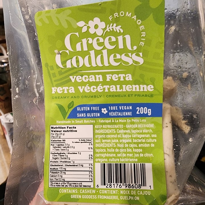 photo of Green Goddess Fromagerie feta shared by @veganforregan on  15 Jun 2023 - review