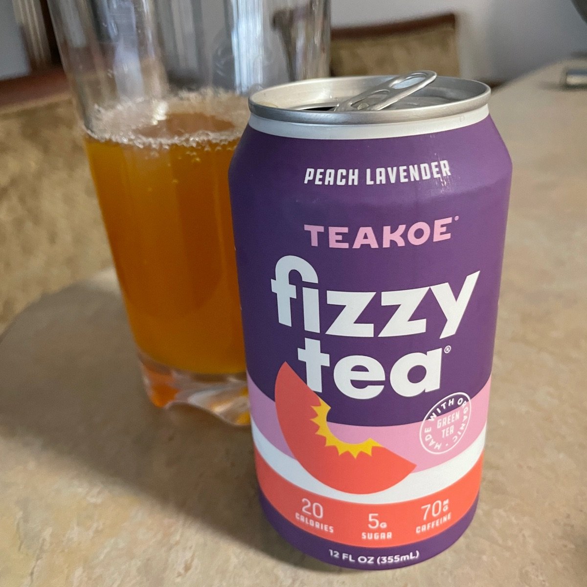 peach lavender fizzy tea from Teakoe - Vegan Product Reviews & Ratings ...
