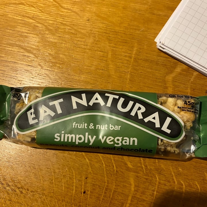 photo of Eat natural Simply Vegan Fruit and Nut Bar shared by @zoespenceley on  21 Jan 2023 - review