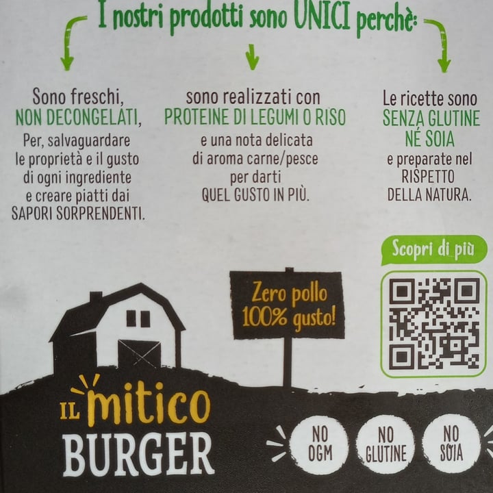 photo of la fattoria veg Burger Zero Pollo 100% Gusto , No OGM, No Glutine ,no Soia shared by @iosonosoloio on  03 Jun 2023 - review