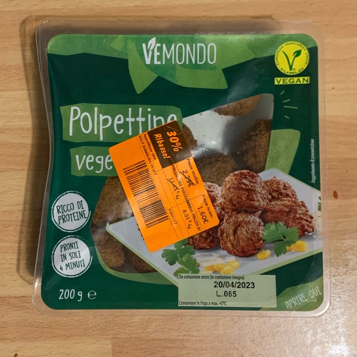 photo of Vemondo polpette Vegetali Classiche shared by @lamonnalinda on  14 Apr 2023 - review