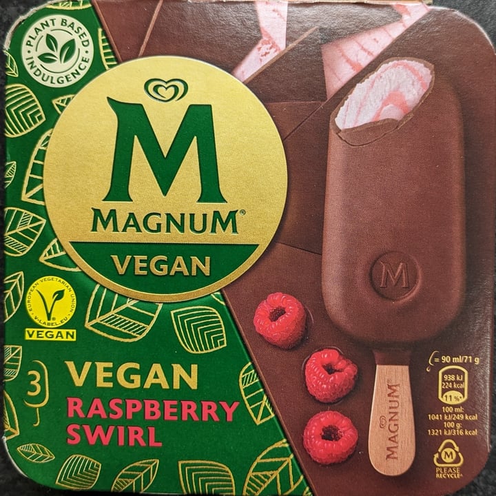 photo of Magnum Vegan Raspberry Swirl shared by @jondread on  08 Mar 2023 - review
