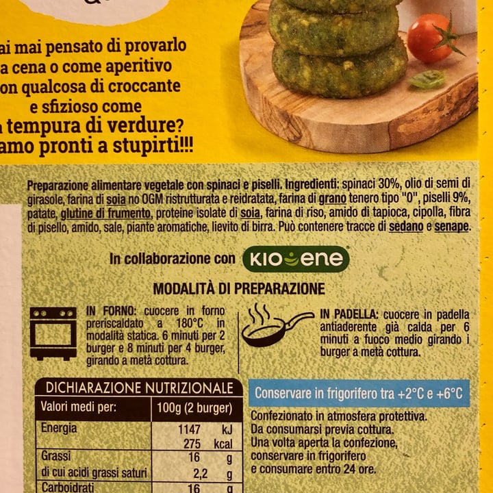 photo of Dimmidisi il miniburger fresco con piselli e spinaci shared by @luana92 on  11 Mar 2023 - review